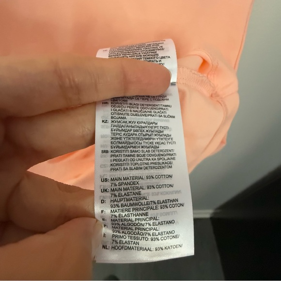 Adidas‎ 9-10 Years NEW Peach Orange Dress Short Sleeve Logo Print Outdoor Pastel - Picture 6 of 8